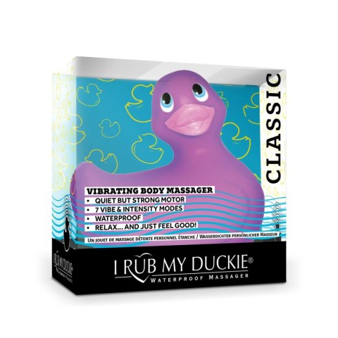 Big Teaze Toys I Rub My Duckie 2.0 Classic Purple - masażer wodoodporny 7 trybow