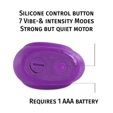 Big Teaze Toys I Rub My Duckie 2.0 Classic Purple - masażer wodoodporny 7 trybow