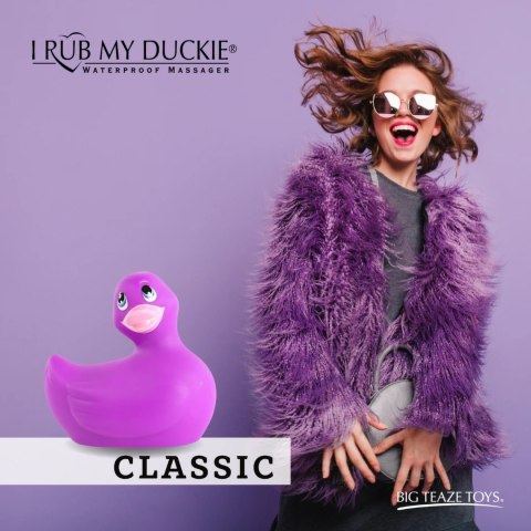 Big Teaze Toys I Rub My Duckie 2.0 Classic Purple - masażer wodoodporny 7 trybow
