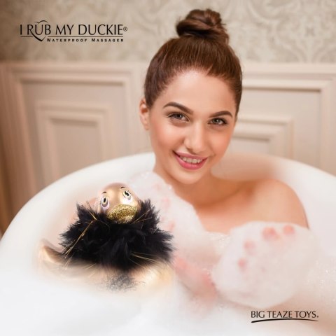 Big Teaze Toys I Rub My Duckie 2.0 Paris Gold - wodoodporny masażer 7 trybow