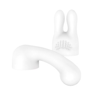 Bodywand Curve Accessory White - Zestaw końcowek wymiennych biały