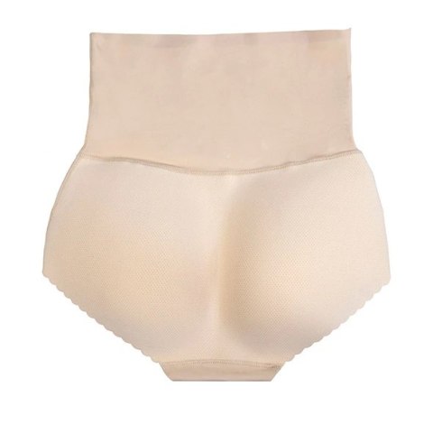 Bye Bra Padded Panties L Majtki modelujące z pianką Nude wysoki stan