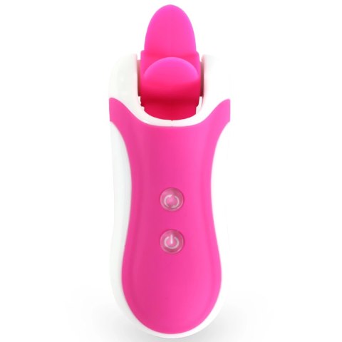 FeelzToys Clitella Pink - Kompaktowy stymulator z wymiennymi końcowkami