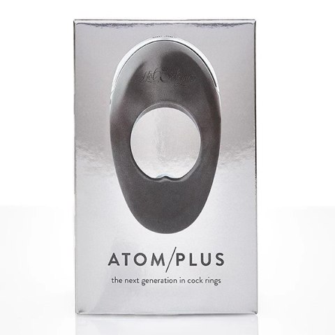 Hot Octopuss Atom Plus Black - pierścień wibrujący, podwojny silnik, czarny