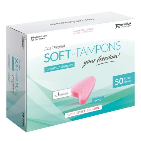 Joydivision Soft-Tampons Normal 50 szt. - komfortowe tampony bezsznurkowe