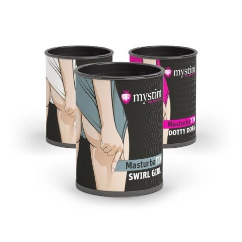 Mystim MasturbaTIN Swirl Girl Waves - kompaktowa maszyna intymna TPE