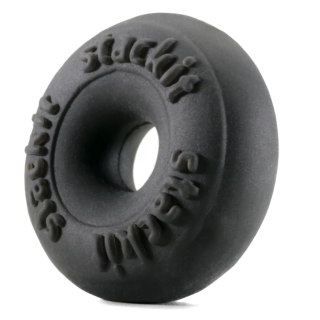 Perfect Fit Stackit Black - elastyczny pierścień silikonowy czarny