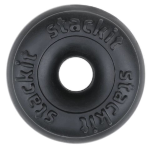 Perfect Fit Stackit Black - elastyczny pierścień silikonowy czarny