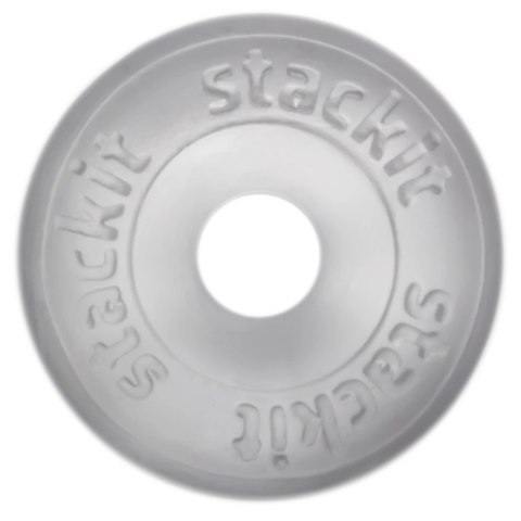 Perfect Fit Stackit Clear - elastyczny pierścień SilaSkin, transparentny