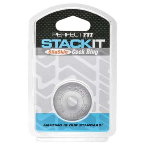 Perfect Fit Stackit Clear - elastyczny pierścień SilaSkin, transparentny