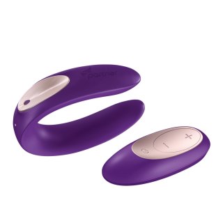 Satisfyer Double Plus Remote silikonowy model dla par sterowany pilotem