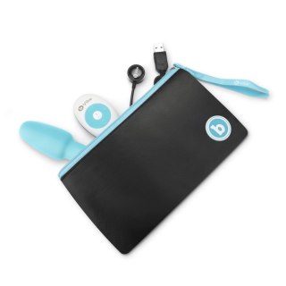 B-Vibe Rimming Petite Teal - kompaktowa maszyna intymna, sterowanie pilotem