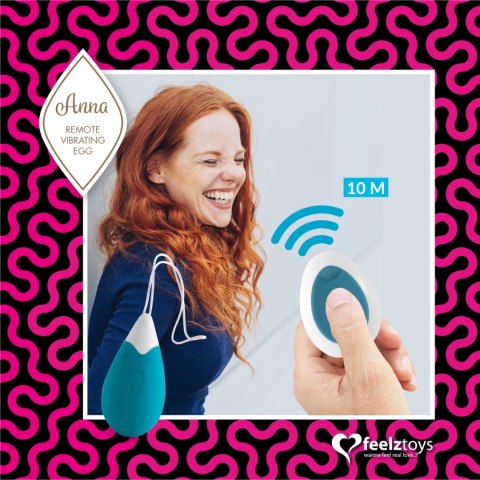 FeelzToys Anna Deep Green - bezprzewodowy system wibracyjny, 10 trybow