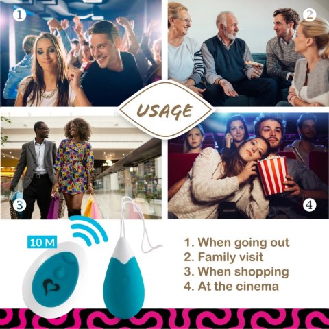 FeelzToys Anna Deep Green - bezprzewodowy system wibracyjny, 10 trybow