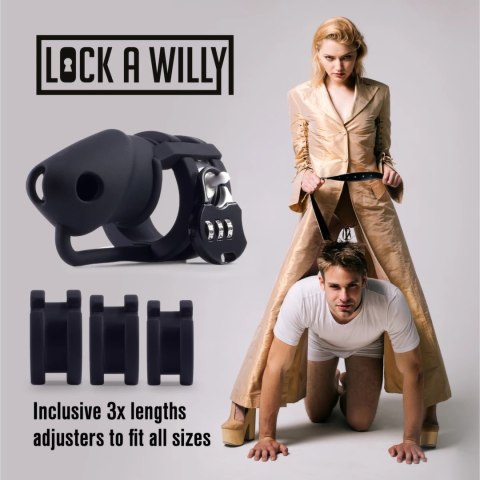 Lock a Willy - system zabezpieczający, regulowany, zestaw z kłodką
