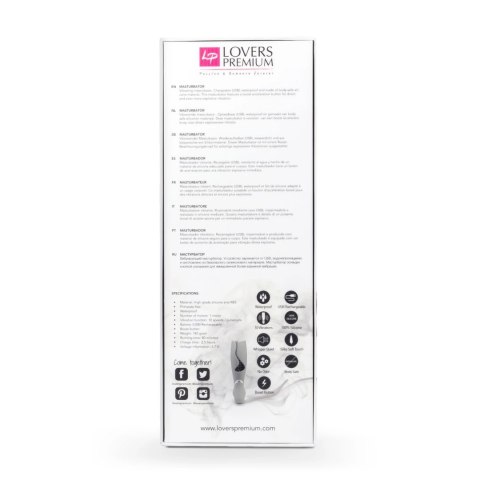 LoversPremium Vulcan Grey - urządzenie intymne wibrujące, wodoodporne