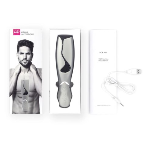 LoversPremium Vulcan Grey - urządzenie intymne wibrujące, wodoodporne