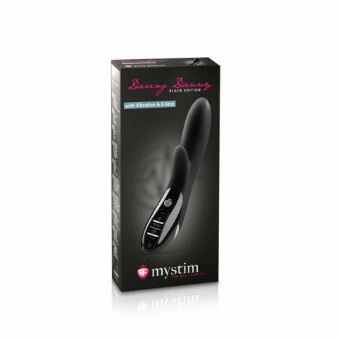 Mystim Daring Danny eStim Black - wibrator z elektrostymulacją, silikon