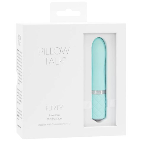 Pillow Talk Flirty model Teal z kryształkami, silikonowy, kompaktowy