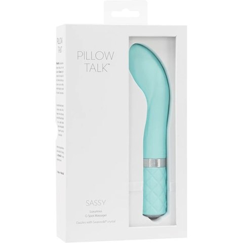 Pillow Talk Sassy Teal - elegancki model z ergonomiczną głowicą USB