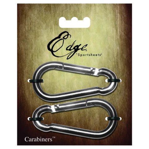 Sportsheets Edge Carabiners - Wytrzymałe klamry metalowe (2 szt.)