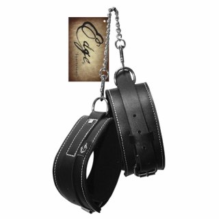 Sportsheets Edge Leather Ankle - skorzane mankiety na kostki, regulowane