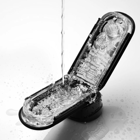 Tenga Flip Zero Black - zaawansowana maszyna intymna, edycja Strong