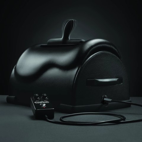 The Cowgirl Premium Siedzisko Intymne Czarny - 6 trybow, sterowanie