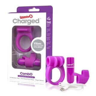 The Screaming O Charged CombO Kit #1 Purple - Zestaw akcesoriow wielofunkcyjnych