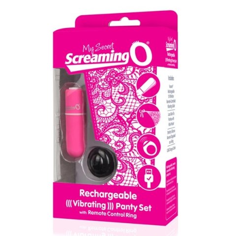 The Screaming O Charged Panty Vibe Pink - Zdalnie Sterowany System Wibracyjny