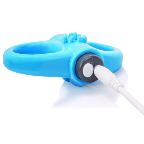 The Screaming O Charged Yoga Blue - pierścień wibrujący, 10 trybow, niebieski