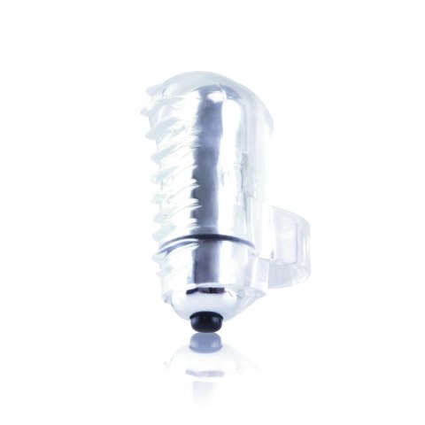 The Screaming O FingO Wavy Clear - dyskretna nakładka wibrująca na palec