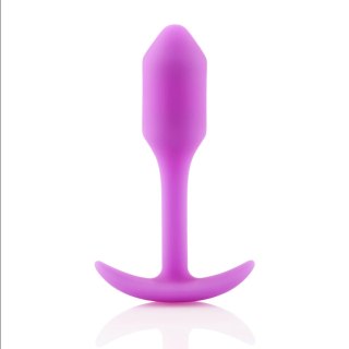 B-Vibe Snug Plug 1 Fuchsia silikonowy anatomiczny korek 54g