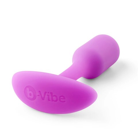B-Vibe Snug Plug 1 Fuchsia silikonowy anatomiczny korek 54g