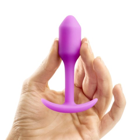 B-Vibe Snug Plug 1 Fuchsia silikonowy anatomiczny korek 54g
