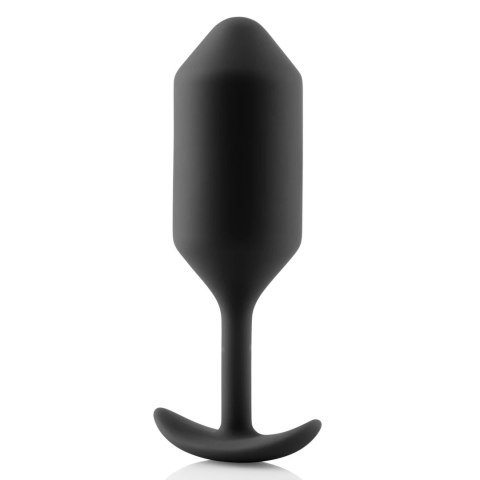 B-Vibe Snug Plug 3 czarny - silikonowy model z obciążeniem 180,7g