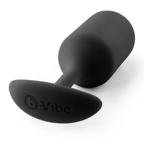 B-Vibe Snug Plug 3 czarny - silikonowy model z obciążeniem 180,7g
