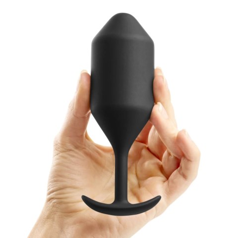 B-Vibe Snug Plug 4 Black - anatomiczny model silikonowy 255g