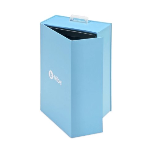 B-Vibe Trio Plug Black - model z 3 silnikami, pilot, silikon, średni