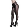 Baci Serpentine Jacquard Pantyhose Queen Size - wzorzyste rajstopy XL