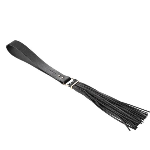Bijoux Indiscrets Maze Tassel Flogger Black - czarny pejcz z frędzlami