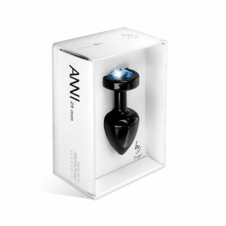 Diogol Anni Round Black & Blue 25 mm aluminiowy z kryształem