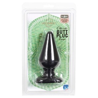 Doc Johnson Classic Plug Large Black - duży model, 14 cm, czarny
