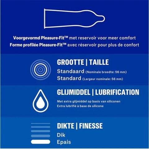 Durex Originals Extra Safe 12 szt. prezerwatywy, szerokość 56 mm