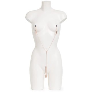 Fifty Shades of Grey Freed All Sensation - zaciski regulowane z klipsem i łańcuszkiem