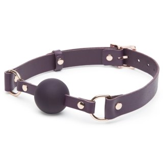 Fifty Shades of Grey Freed Cherished Leather Ball Gag regulowany fiolet