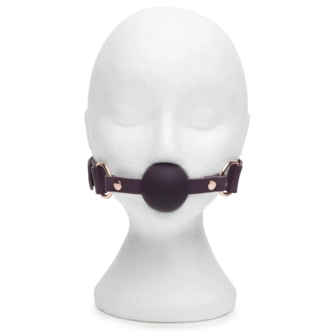 Fifty Shades of Grey Freed Cherished Leather Ball Gag regulowany fiolet