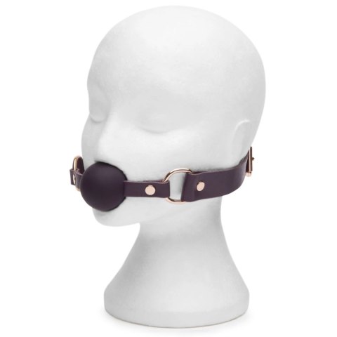 Fifty Shades of Grey Freed Cherished Leather Ball Gag regulowany fiolet