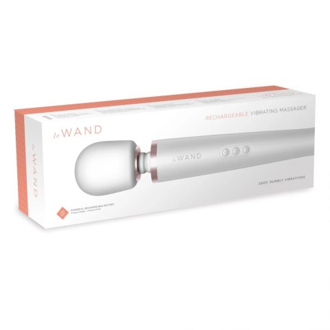 Le Wand Massager Pearl White - masażer wielofunkcyjny 20 programow