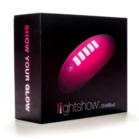 OhMiBod Lightshow - muzyczny masażer z LED, Bluetooth i WiFi, silikon